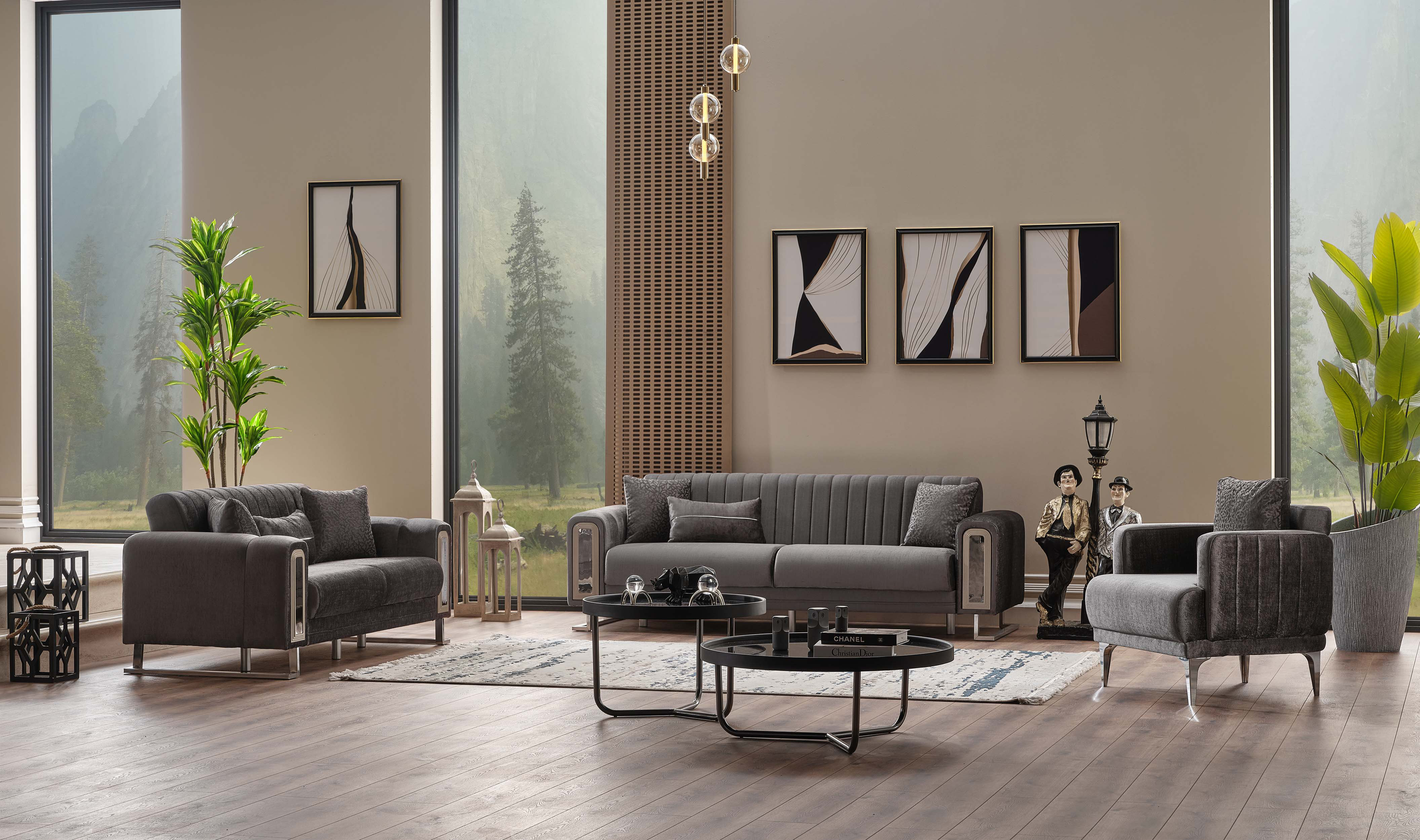 Everly Quinn Ertug 3 - Piece Living Room Set - Wayfair Canada