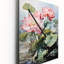 Horloge murale bouddhiste rose, rose et vert-99629443