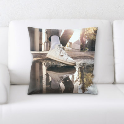 Microsuede Throw Pillow