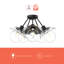 Plafonnier semi-encastré 5 lumières 19,75 po Francesca-66310878