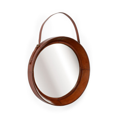 Taner Flat Leather Mirror