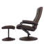 81.28cm Wide Faux Leather Swivel Ergonomic Recliner-490283425