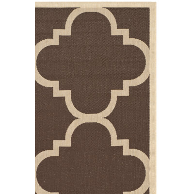 Courtyard Performance Geometric Indoor/Outdoor Area Rug