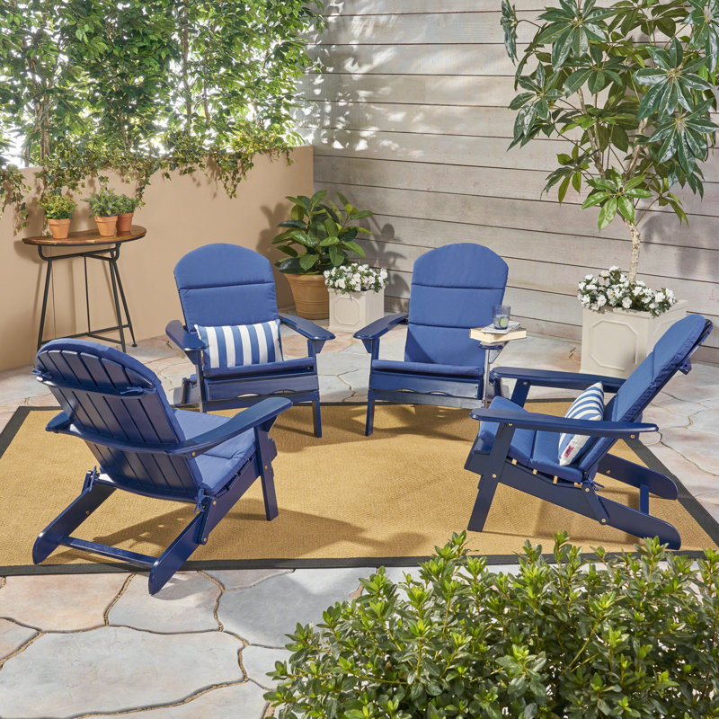 Outdoor 1.5'' Adirondack Chair Back Cushion, Navy Blue