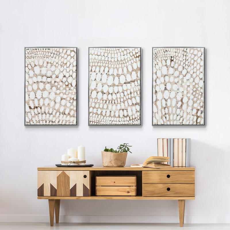 Vintage Pattern I, Argent, H 40 po x l 90 po x P 2 po