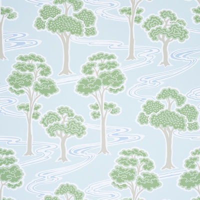 Papier peint arbre rivière