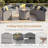 6 - Person Fully Assembled Curved Patio Conversation Set With Side Table-1002895125-980437463