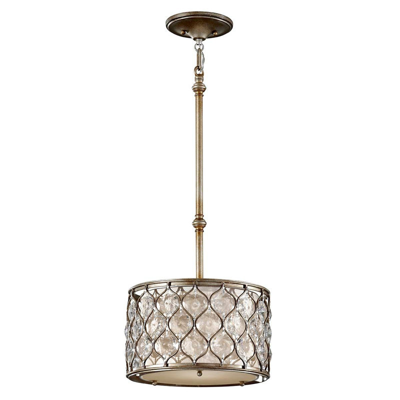 Chavira 1 - Light Gold Crystal Pendant