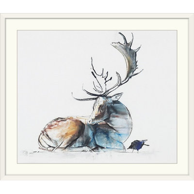 «Yusef Buck and Bird, 2006 (Charcoal)» par Mark Adlington, impression
