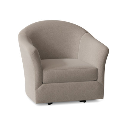 Weston Upholstered Swivel Barrel Chair