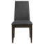 Chaise d'appoint à dossier solide (ensemble de 2)