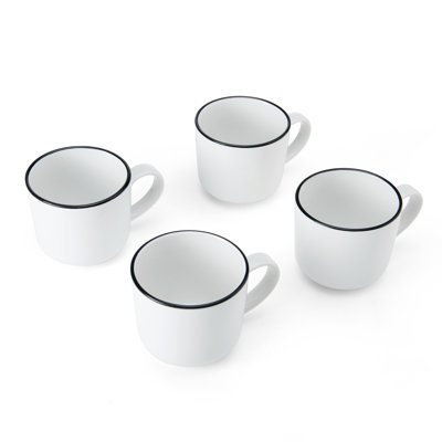 Mikasa Limestone Porcelain Mugs, 360ml, White