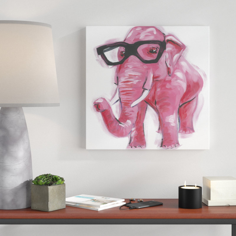 «Dapper Animal VII», peinture sur toile, H 20 po x l 20 po, Toile tendue