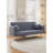 71-inch Bed With Velvet, Gray Color, Suited For Small Spaces, 3 Adjustable Postures, Solid Wood Frame, Easy To Install, 600lbs Capacity-440538065