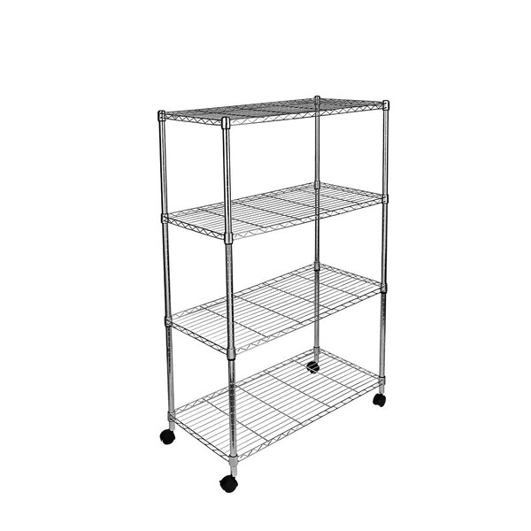 Holthanus Wire Rack Shelving Storage Liner Rebrilliant Size: 72 H x 36 W x 18 D