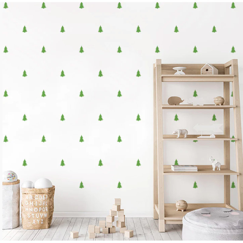 Adhésif décoratif pins, Vert