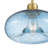 11" Coastal Round Pendant With Blue Seeded Glass Shade-1568402656