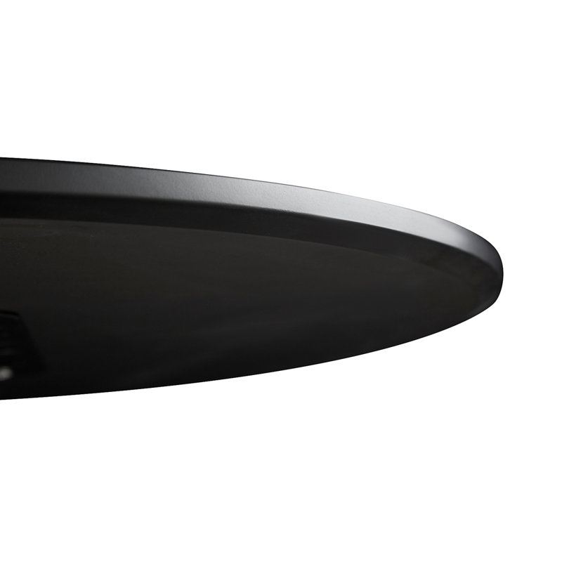 Pedestal Dining Table, Black, 29.1”H x 31.5”L x 31.5”W