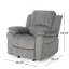Fauteuil inclinable manuel confortable pour une détente ultime et une vie élégante