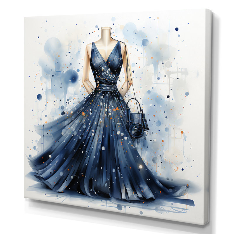 Fashion Fashion Delight Pointillism I - imprimé, H 24 po x l 24 po x P 1 po, Toile tendue