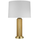 Ralph Lauren Langton 29" Table Lamp in Natural Brass with White Paper Shade