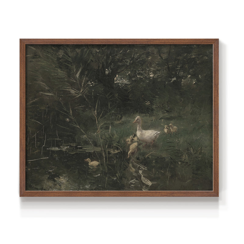 Paysages rétro-CDLVI - reproduction encadrée, H 16 po x l 20 po