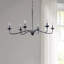 Luminaire suspendu en acier 6 lumières Azareth