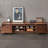 Solid wood large capacity TV cabinet-106218981