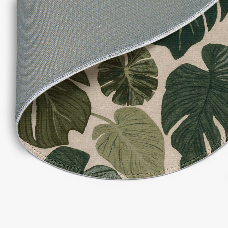 Tapis vert d'intérieur et d'extérieur Botanical, Rond 5 pi