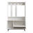 Modern Hall Stand with Metal Legs, White Finish, 40.2 x 70.2 x 14.0 inches | 100% Melamine Coated Particle Board, Thickness: 0.7 inches | Stylish Storage Solution for Entryway & Hallway, Durable & Elegant Design-675213620