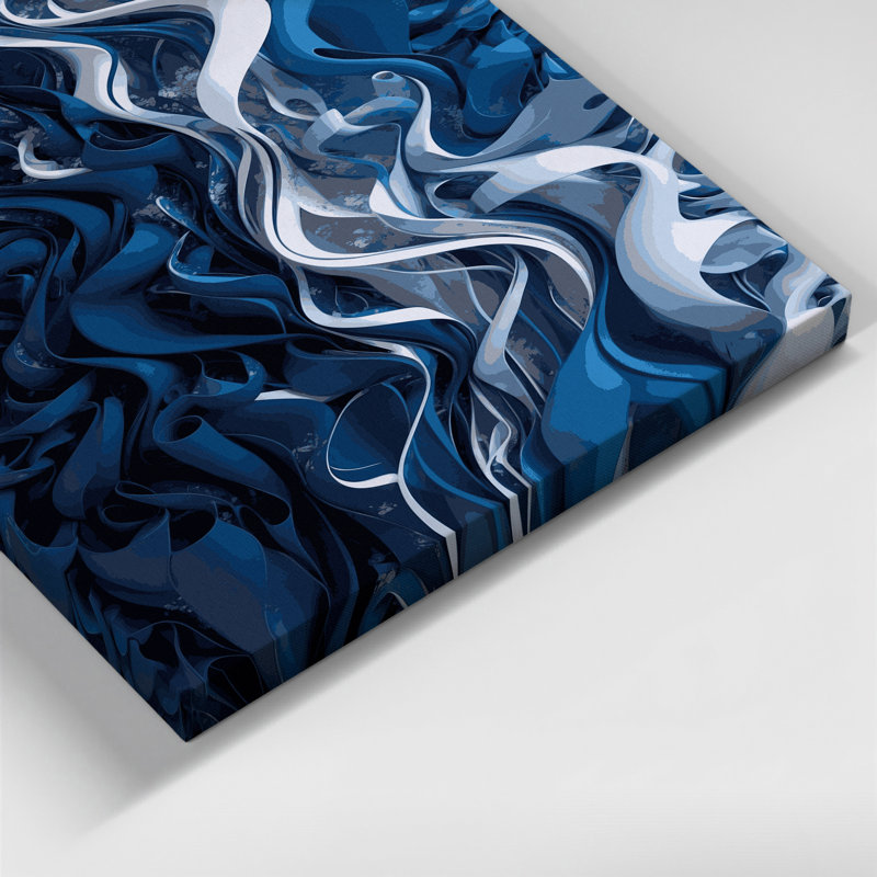 Art numérique sur toile, "Abstraction numérique" 51, H 11 po x l 14 po