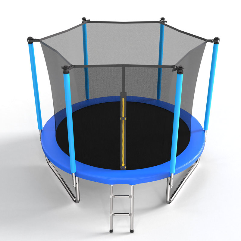 Trampoline 8 pi bleu