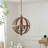 Suspended luminaire with adjustable chain