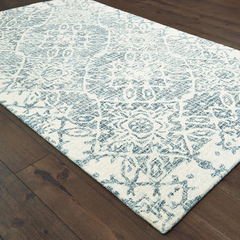 Wool Geometric Indoor Rug, Rectangle 10' x 13'