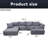 4 Seat Modular Grey Sectional With 2 And Oversized Chaise, Cloud Couch For American - Designed Living Room, Foam Filler, Medium Firm Plushness, Us® New Foam, Stain Covers Couches Style Main-339181683