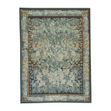 Hand-Knotted High-Quality Green and Green Area Rug