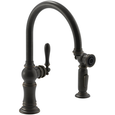 Artifacts Bar Faucet with Swing Spout and BerrySoft, MasterClean, and ProMotion