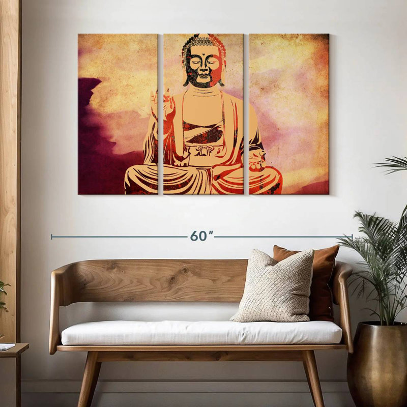Leisha Warm Buddha, 32" H x 50" W