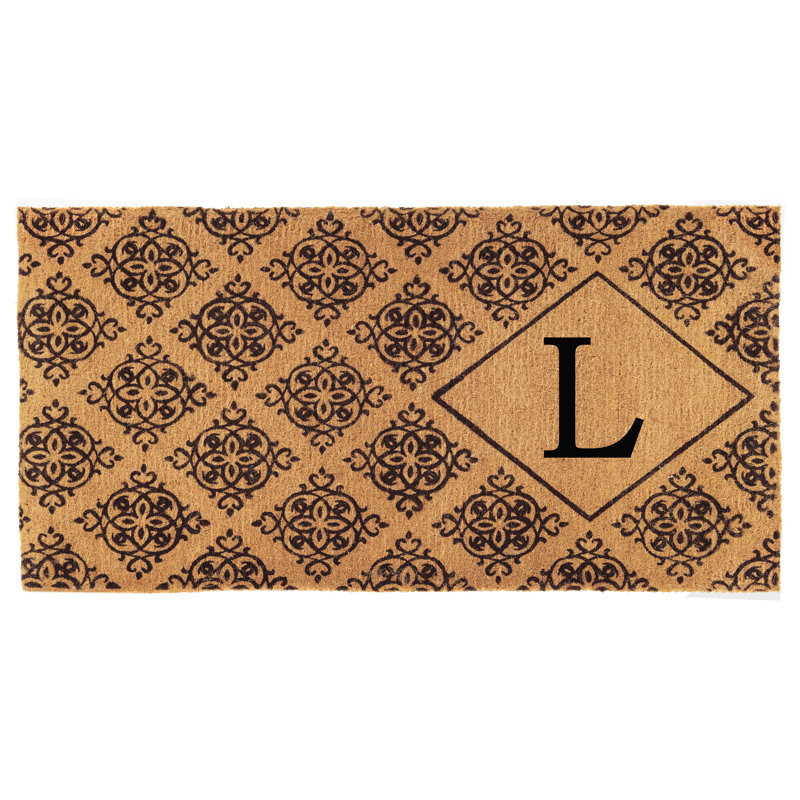 Zambrana Personalizable Outdoor Doormat, Rectangle 2' x 3', L