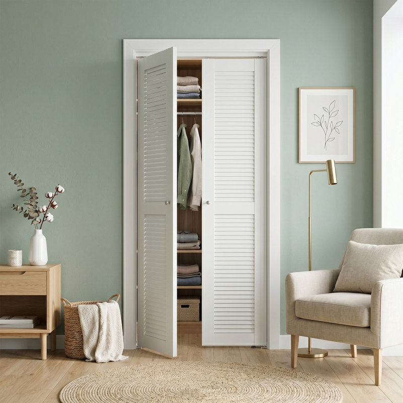 Portes de grange doubles en verre givré 1-Lite avec ensemble de quincaillerie d'installation, L 80 po x H 84 po