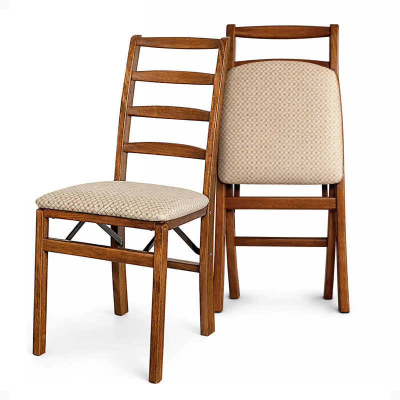 Chaises pliantes rembourrées Ladderback