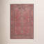 Tapis oriental rouge lavable à la machine Brixey-579049392