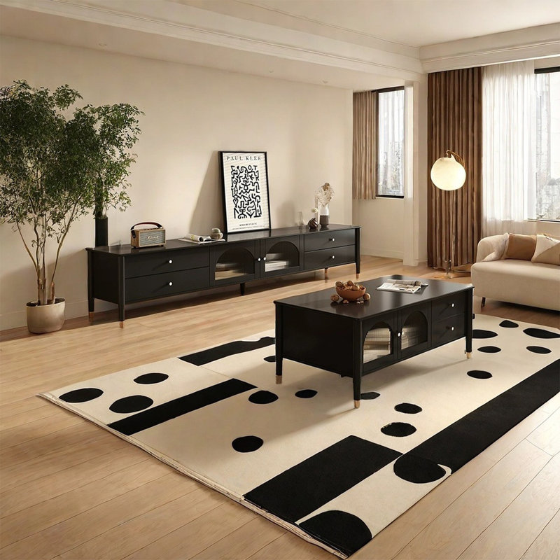 Table basse noire de qualité supérieure