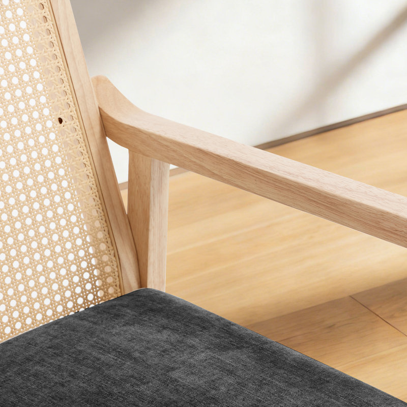 Chaise d'appoint rembourrée 28 po pour salon, Noir