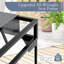 Ensemble de meubles de patio en aluminium 4 pièces en L