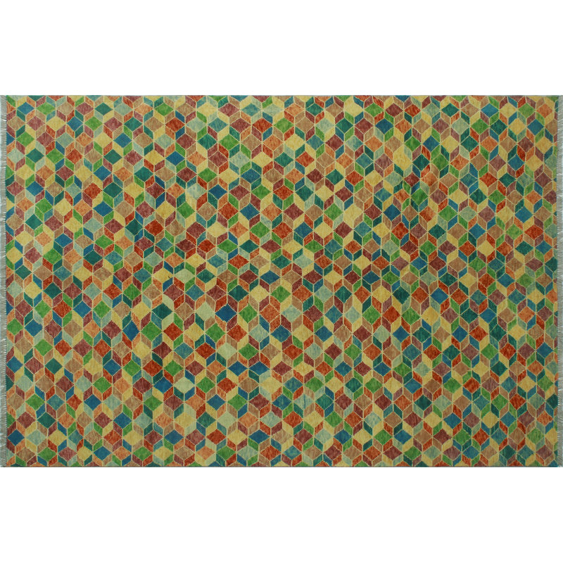 Keimani One-of-a-Kind 6'6 X 9'7 New Age Wool Area Rug in Rust
