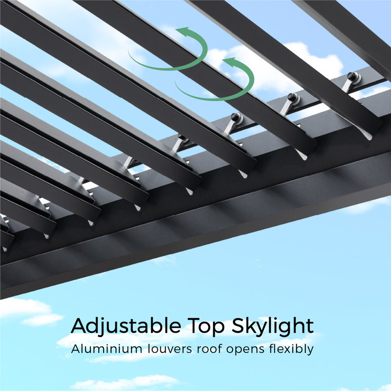 10m x 10m Aluminum Pergola