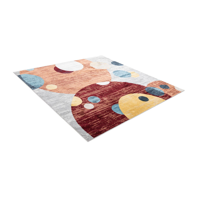 Bubbles Taslin Rug, Square 7'10"