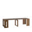 Table de salle à manger extensible 108 po avec tablettes de rangement latérales, console pliable moderne pour 1 à 10 personnes