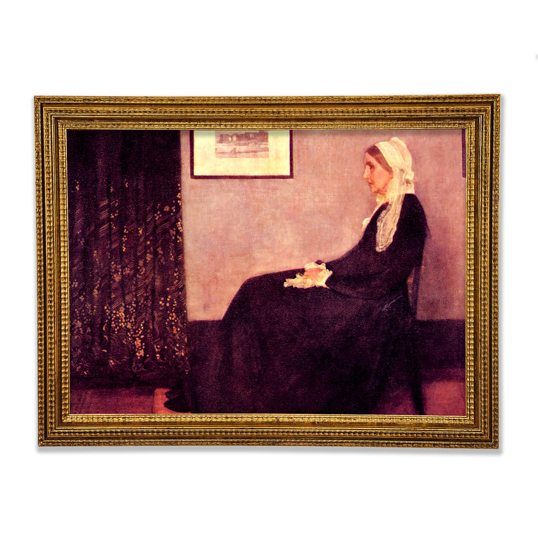 Gerahmtes Leinwandbild Whistlers Mother von Whistler